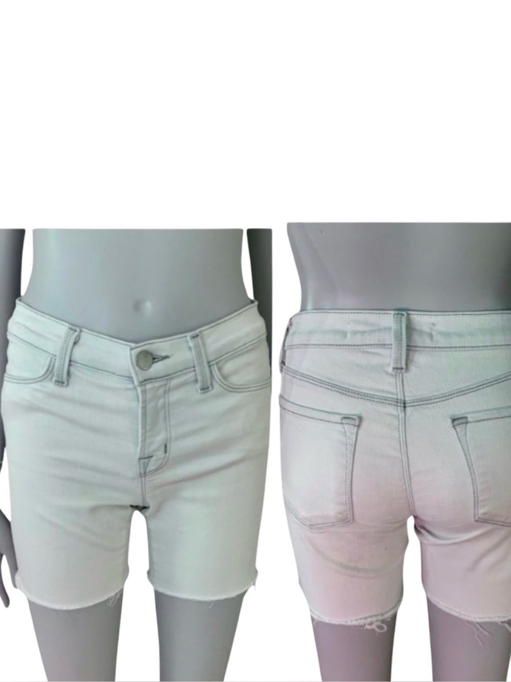 J BRAND Super Skinny Frostbite Denim Shorts